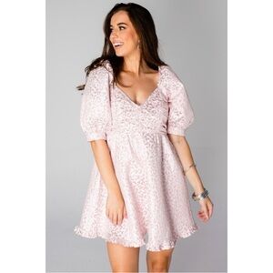 Buddy Love Poppy Pink Leopard Dress
